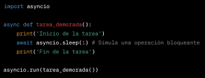 cómo implementar la programación asíncrona en Python