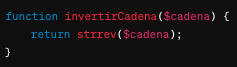 Escribe una función que invierta una cadena