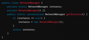 Implementa un Singleton en Android para gestionar conexiones de red.